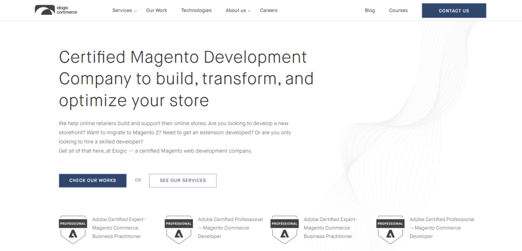 Elogic Commerce Magento development companies 
