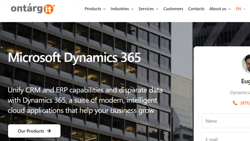 OntargIT Dynamics 365 consulting companies
