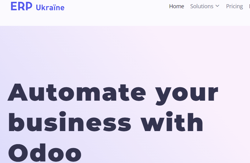 Odoo Development ERP Ukraine